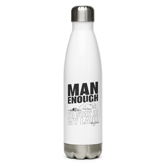 Man Enough Stainless Steel Water Bottle